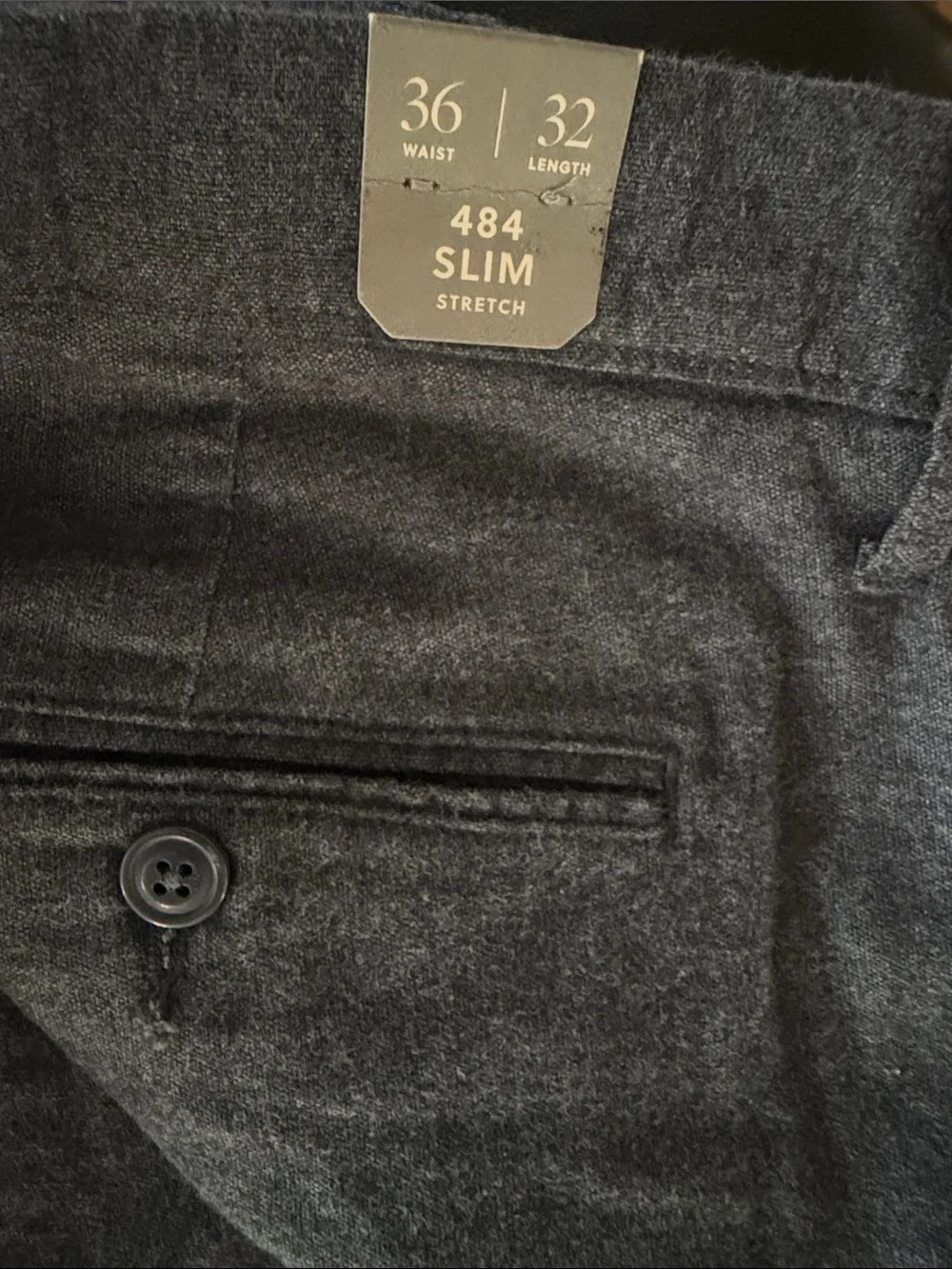 J. Crew Slim Stretch Men's Pants - Charcoal